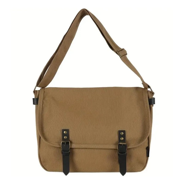 Unisex Canvas Crossbody Bag, -Duty, Large Capacity.