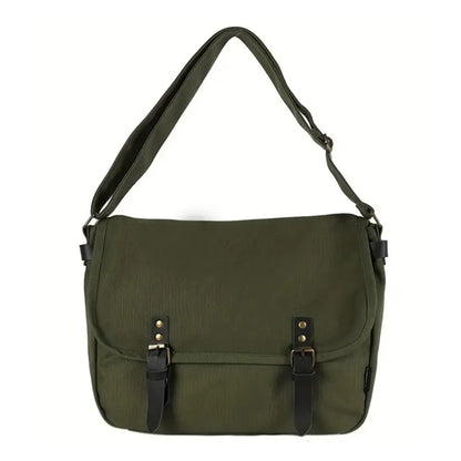 Unisex Canvas Crossbody Bag, -Duty, Large Capacity.