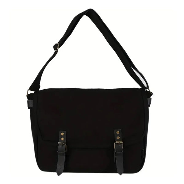 Unisex Canvas Crossbody Bag, -Duty, Large Capacity.