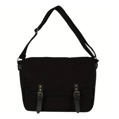 Unisex Canvas Crossbody Bag, -Duty, Large Capacity.