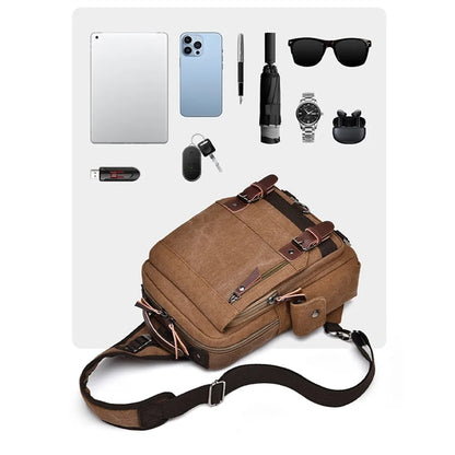 Cross Body Messenger Shoulder Sling Backpack Bag