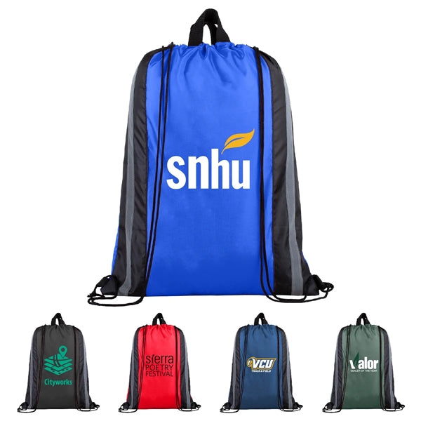 210D Polyester Drawstring Gym & Sports Travel Backpack