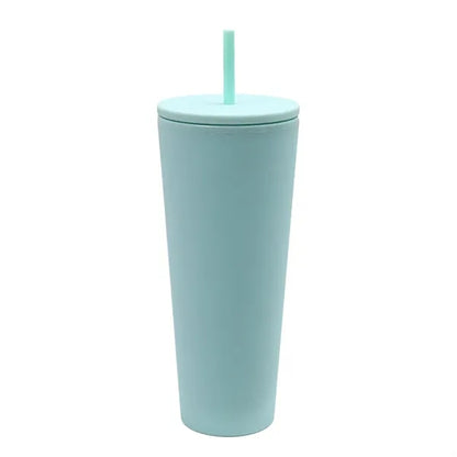Straw Travel Mug With Lid