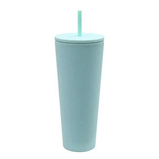 Straw Travel Mug With Lid