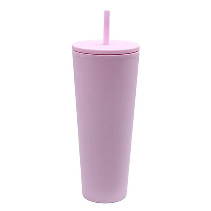 Straw Travel Mug With Lid