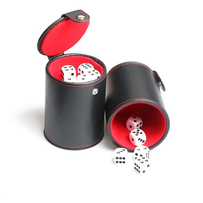 Personalized Set Of Dice Cup With Storage Compartment