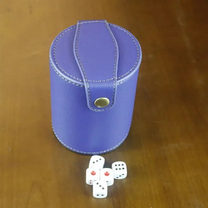 Personalized Set Of Dice Cup With Storage Compartment