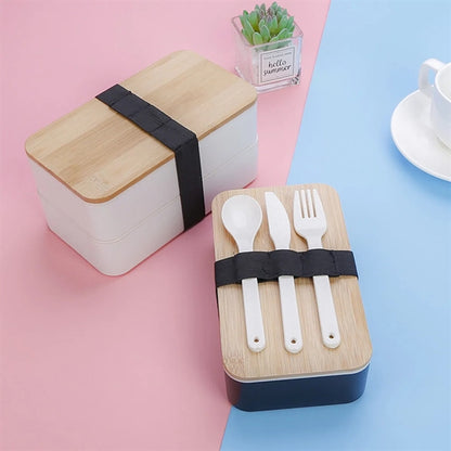 Children And Adults Double Layer Lunch Box