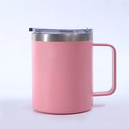 Double Layer Vacuum With Handle Thermos Cup