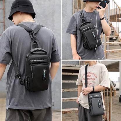 Casual Daypack Waterproof Shoulder Chest Bag For Men