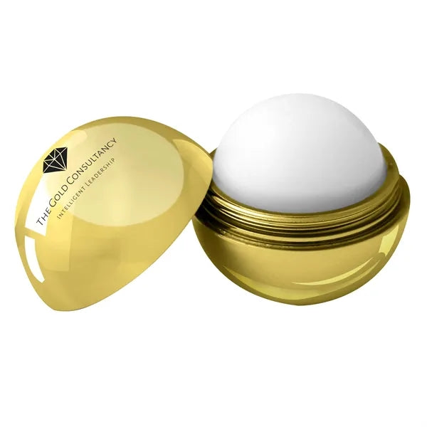 Metallic Finish Round Lip Balm