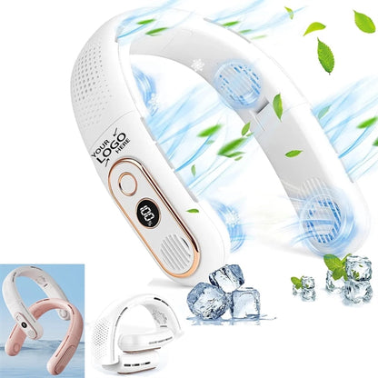 Portable Neck Fan with LED Display