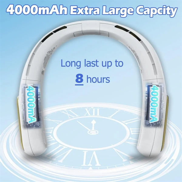 Portable Neck Fan with LED Display