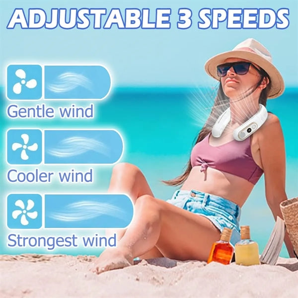 Portable Neck Fan with LED Display