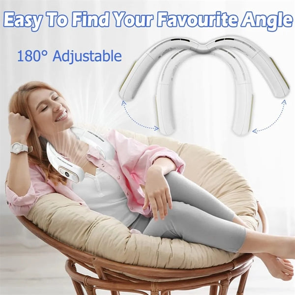 Portable Neck Fan with LED Display