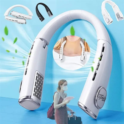 Portable Neck Fan Rechargeable for Adults Men Women 2400mah