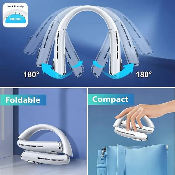 Portable Neck Fan Rechargeable for Adults Men Women 2400mah