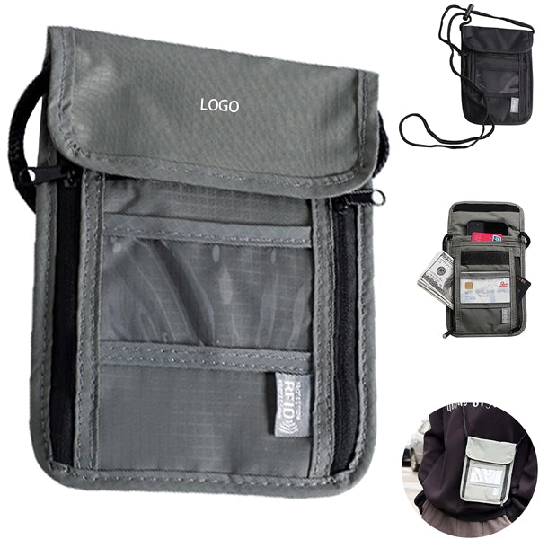 RFID Blocking Neck Wallet