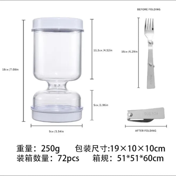 Pickle and Olive Hourglass Jar with Strainer Flip