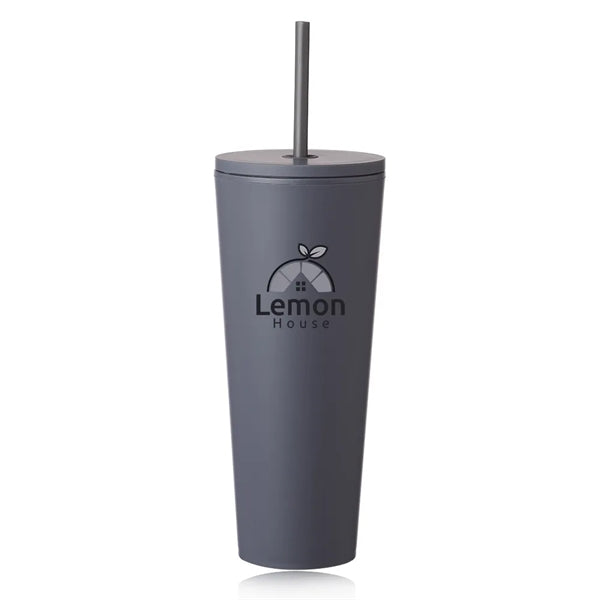 24 oz. Kenai Plastic Tumblers with Straw