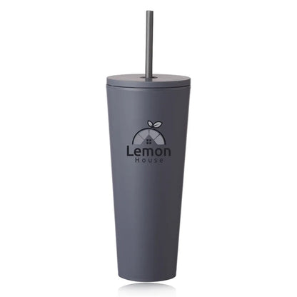 24 oz. Kenai Plastic Tumblers with Straw