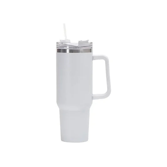 Tumbler With Handle And Straw Lid