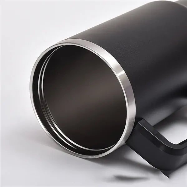 Tumbler With Handle And Straw Lid