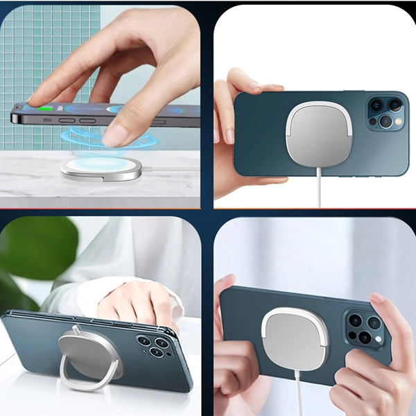 Magnetic Wireless Charger 2 In 1 Stand Usb C Phone