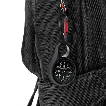 Mini Keychain Compass With Carabiner