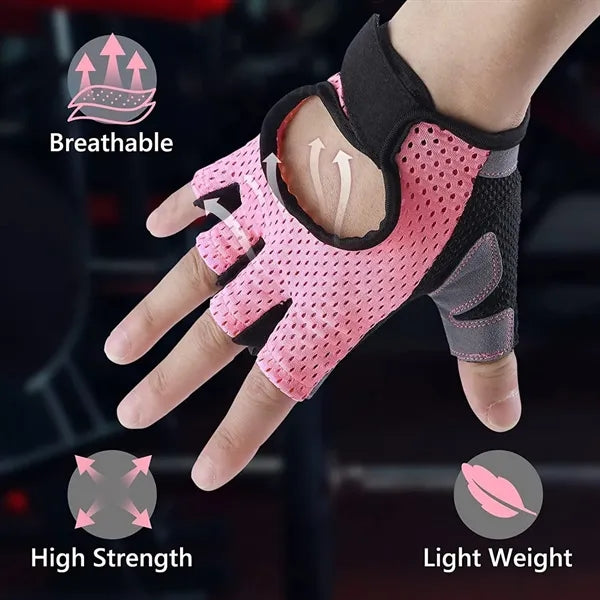 Anti-Slip Silicone Shockproof Half Finger Gloves