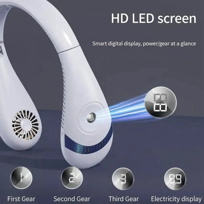 5000mAh Portable USB Rechargeable Bladeless Fans