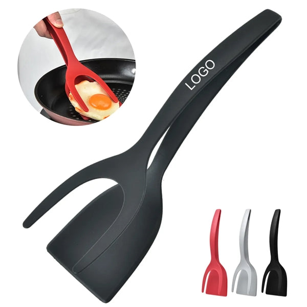 2 In 1 Fried Grip Flip Tongs