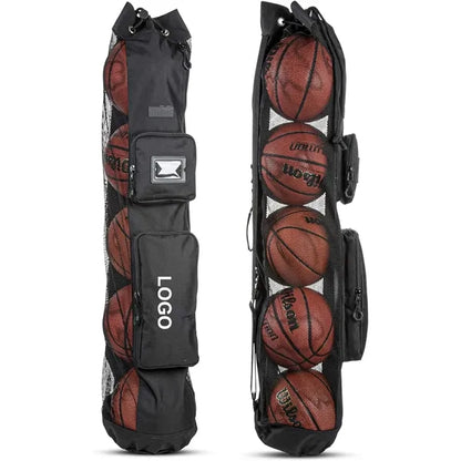 5 Basketballs Mesh Bag