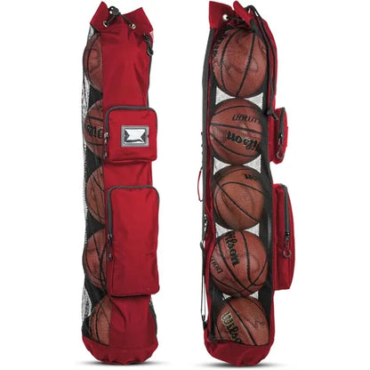 5 Basketballs Mesh Bag