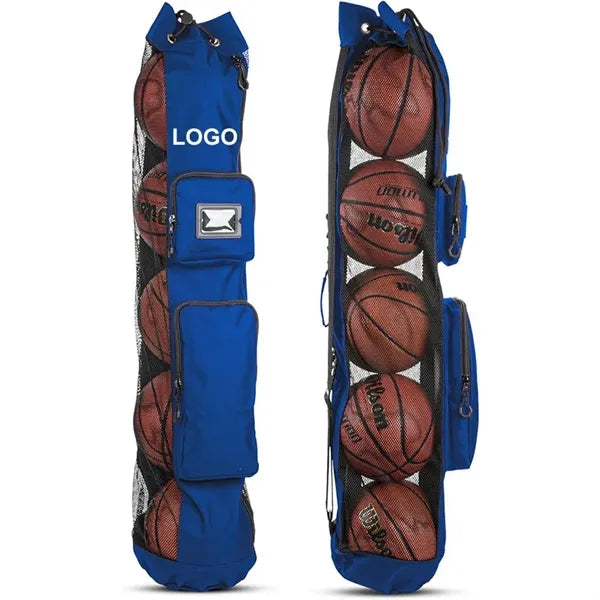 5 Basketballs Mesh Bag