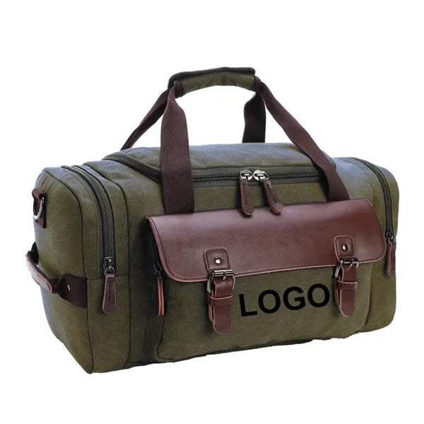 Canvas Leather Duffle Bag