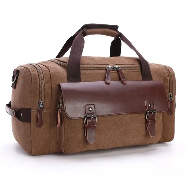 Canvas Leather Duffle Bag