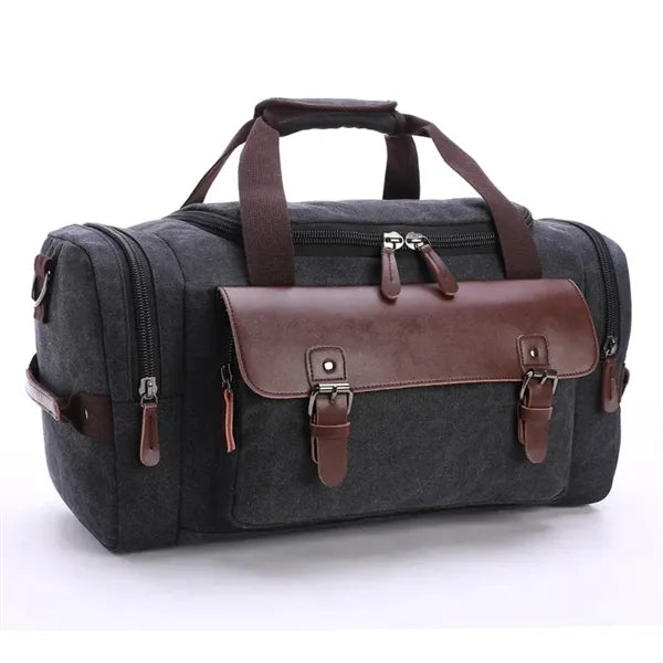 Canvas Leather Duffle Bag