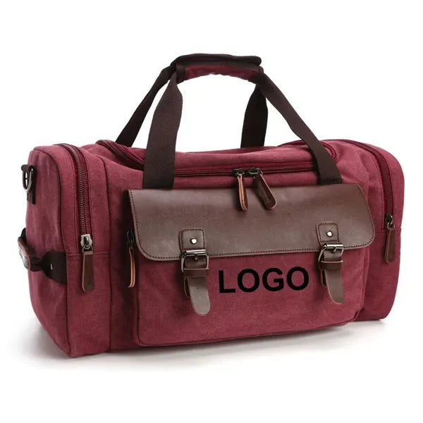 Canvas Leather Duffle Bag