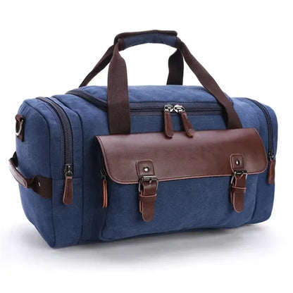 Canvas Leather Duffle Bag