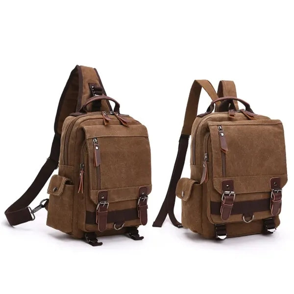 2-IN-1 Canvas Backpack