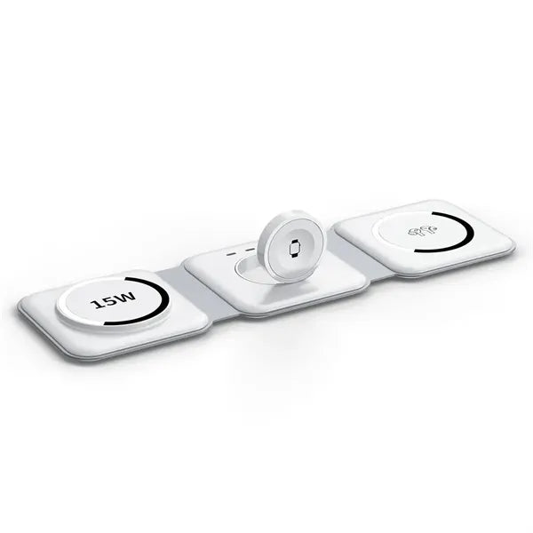 3 in 1 15W Foldable Wireless Fast Charging Station for Phone