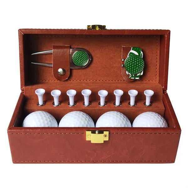 Golf PU leather Box Gift Set