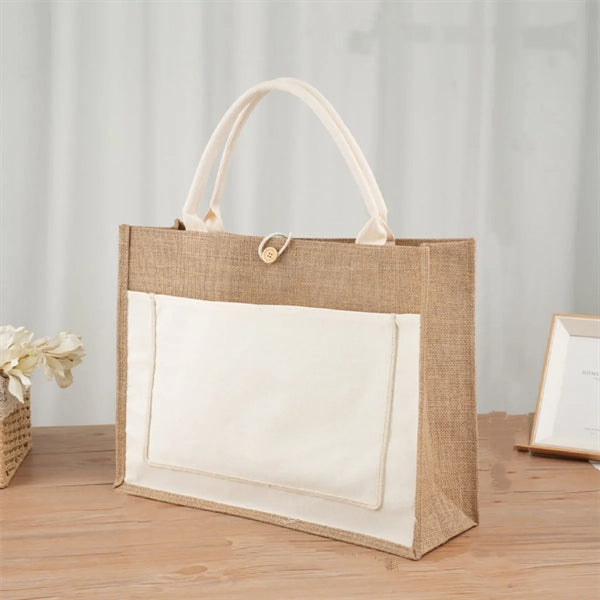 Burlap Tote Bags With Handles