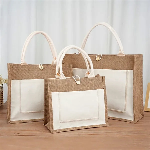 Burlap Tote Bags With Handles