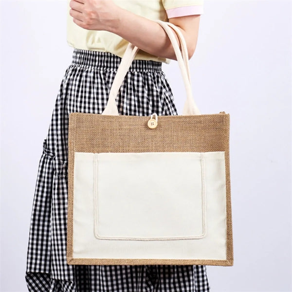 Burlap Tote Bags With Handles