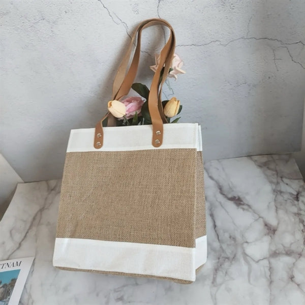 Jute Burlap Tote Bag