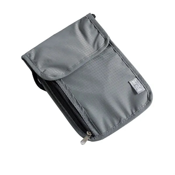 Rfid Travel Neck Passport Holder Wallet