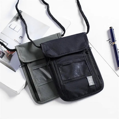 Rfid Travel Neck Passport Holder Wallet