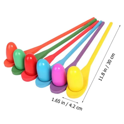 Wooden Egg Balance Game